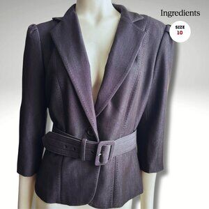 INGREDIENTS – Belted Blazer/Jacket (Size 10)